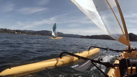 Kayak POV, nice view 動画素材 108617227