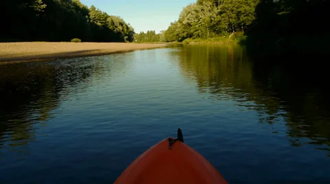 Kayak on River Video stock 29293224
