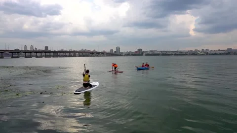 Kayak River Trip. Stock Footage 146038416