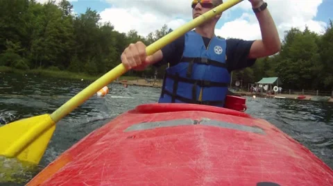 Kayak Rower POV Stock Footage 8311928