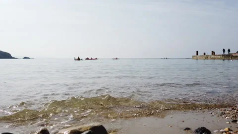 Kayak rowing hyperlapse Stock Footage 149960309