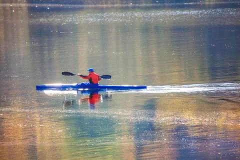 Kayak training Stock Photos