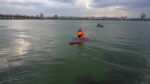 Kayak trip. Stock Footage 146038406