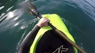 Kayaker Front Flip And Roll Pov Stock Footage
