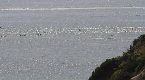 Kayakers 6121 Stock Footage 1182844