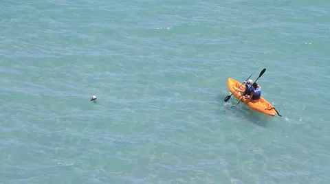 Kayakers Stock Footage 882512