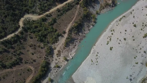 Kayakers at river valley Video stock 129204851
