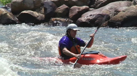 Kayaking 5 - Slow Motion 스톡 동영상 7901188