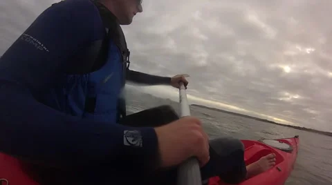 Kayaking in Abersoch Stock Footage 46723342