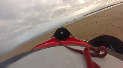 Kayaking in Abersoch Stock Footage 46723382
