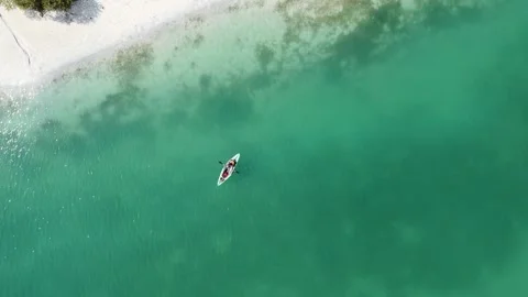 Kayaking in Abu Dhabi - Next to Gate Tower, HD. Stock Footage 143649056