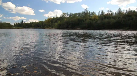 Kayaking Alaska River Stock Footage 38779055