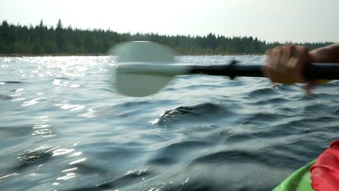 Kayaking and paddling Stock Footage 97271012