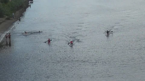 Kayaking, beach Video stock 40201391