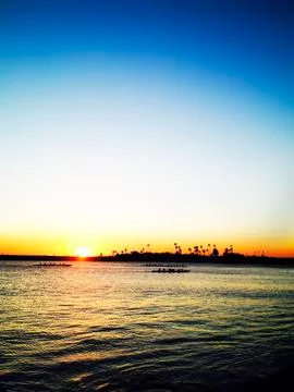 Kayaking on a Beach Foto stock