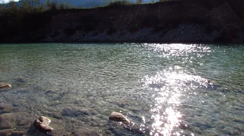 Kayaking in calm river Stock Footage 42537028