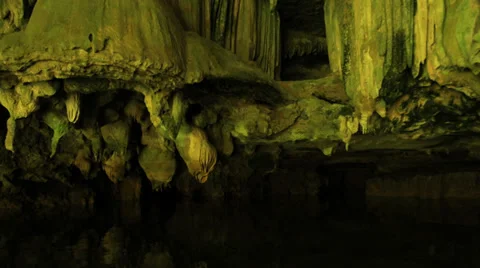 Kayaking to the caves and mangroves forest. Krabi province, Thailand. Stock Footage 37889196