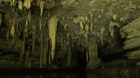 Kayaking to the caves and mangroves forest. Krabi province, Thailand. Stock Footage 37889571