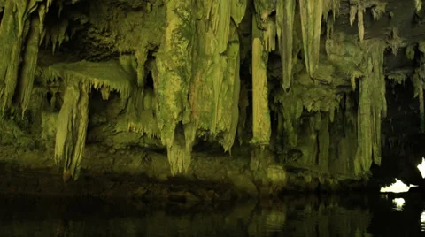 Kayaking to the caves and mangroves forest. Krabi province, Thailand. Stock Footage 37890510