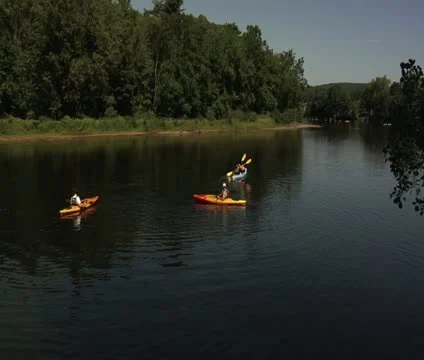 Kayaking in CT, USA Stock Footage 11858184