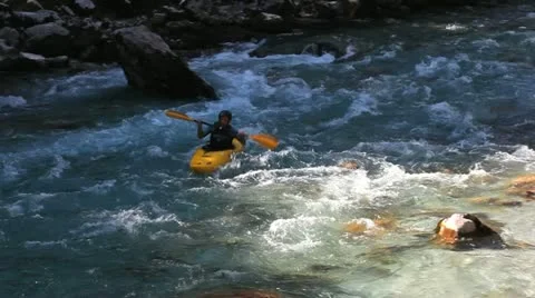 Kayaking Stock Footage 12014718