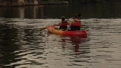 Kayaking Stock Footage 145737610