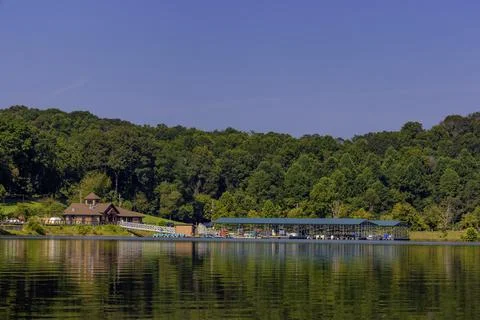 Kayaking Holston River at Warrior State Park, Tennessee, USA Stock Photos