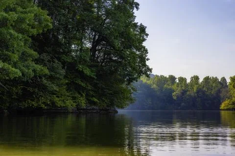 Kayaking Holston River at Warrior State Park, Tennessee, USA Stock Photos