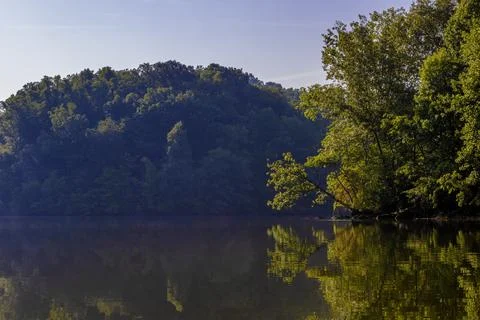 Kayaking Holston River at Warrior State Park, Tennessee, USA Stock Photos