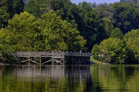 Kayaking Holston River at Warrior State Park, Tennessee, USA Stock Photos