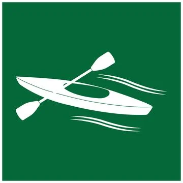 Kayaking icon illustration design Stock Illustration