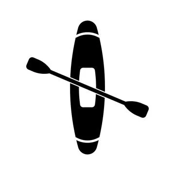 Kayaking icon vector Stock Illustration