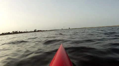 Kayaking in lagoon Video stock 2886879