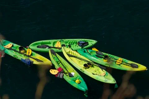Kayaking at the Ocean Stock Photos