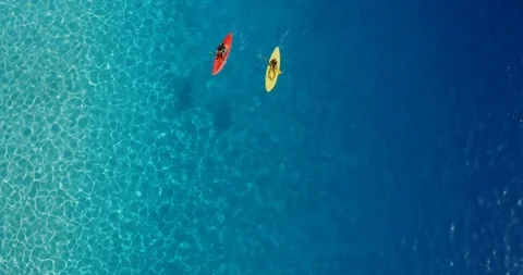 A kayaking paradise Stock Footage 115357485