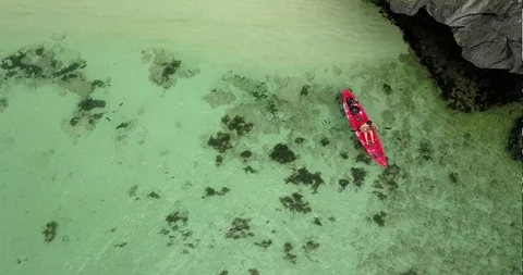 Kayaking in the Philippines Video stock 86477801