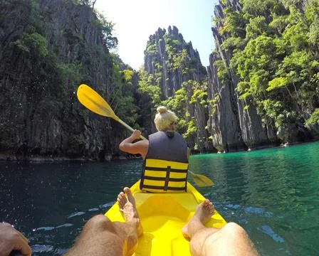 Kayaking, Philippines Stock Photos