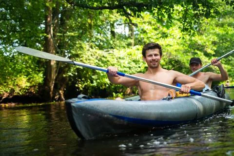 Kayaking Foto stock