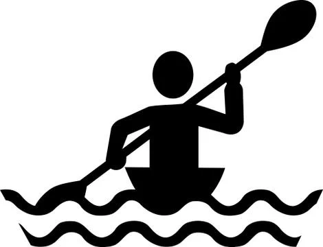 Kayaking pic Stock Illustration