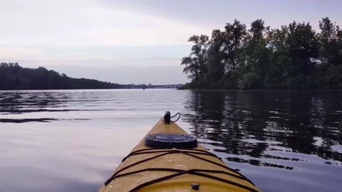 Kayaking POV Video stock 132609556