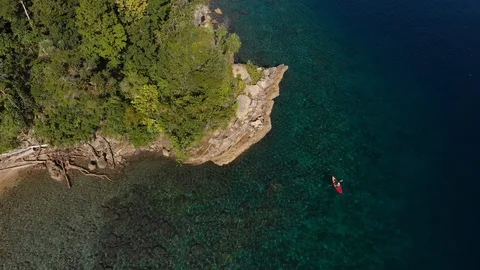 Kayaking in Raja Ampat Stock Footage 121739559