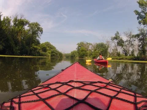 Kayaking River Stock Photos