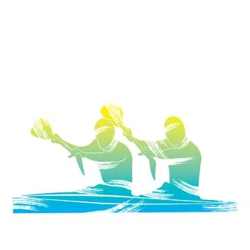 Kayaking sport design vector Illustrazione stock