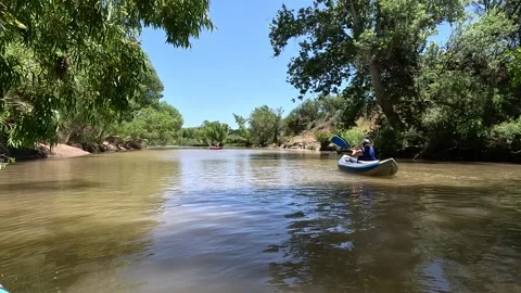 Kayaking Verde River AZ, Stock Footage 247272390