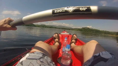 Kayaking in Wales Stock Footage 81678058