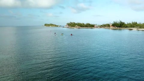 Kayaks Coco Plum Belize Stock Footage 135075259