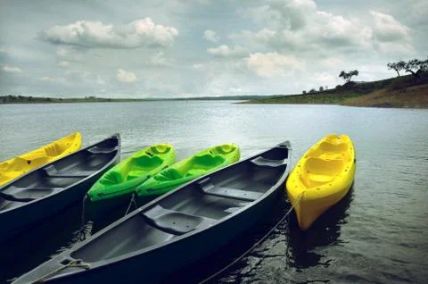 Kayaks Stock Photos