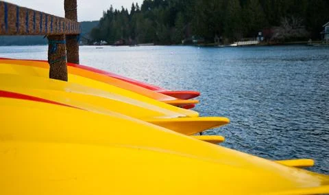 Kayaks 库存照片