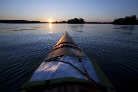 KAYAKsunset Stock Photos