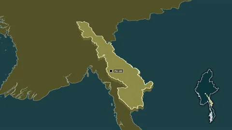 Kayin, Myanmar, extruded. Pattern | Stock Video | Pond5